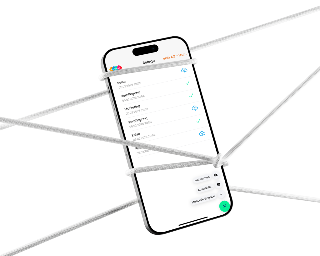 Liste erfasster Spesen